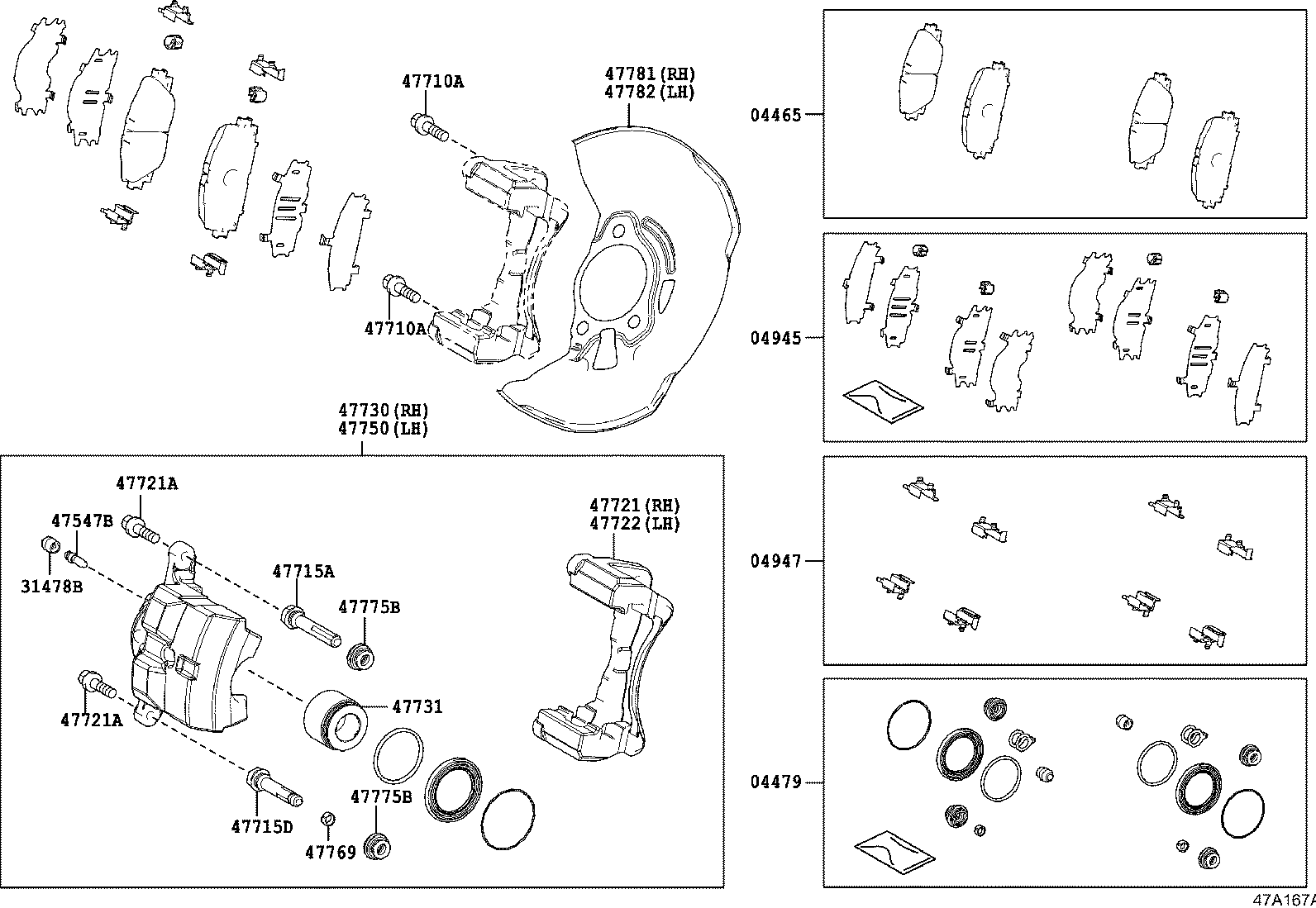 TOYOTA 0446547080 - Jarrupala, levyjarru inparts.fi