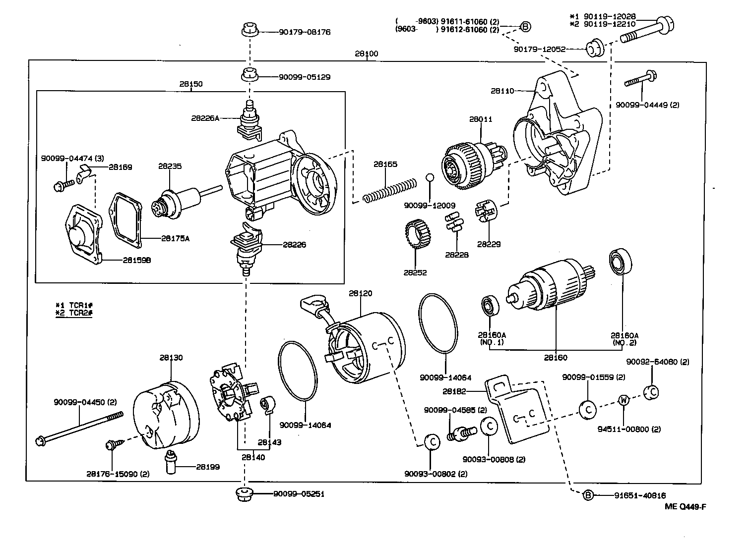 TOYOTA 28100-76050 - Käynnistinmoottori inparts.fi