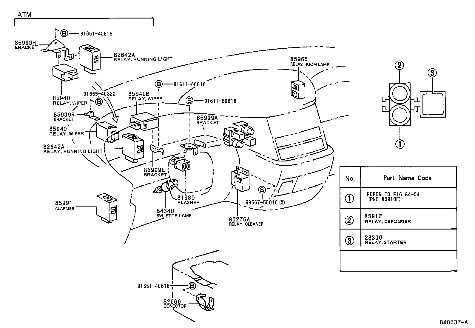 TOYOTA 84340-28010 - Jarruvalokatkaisin inparts.fi