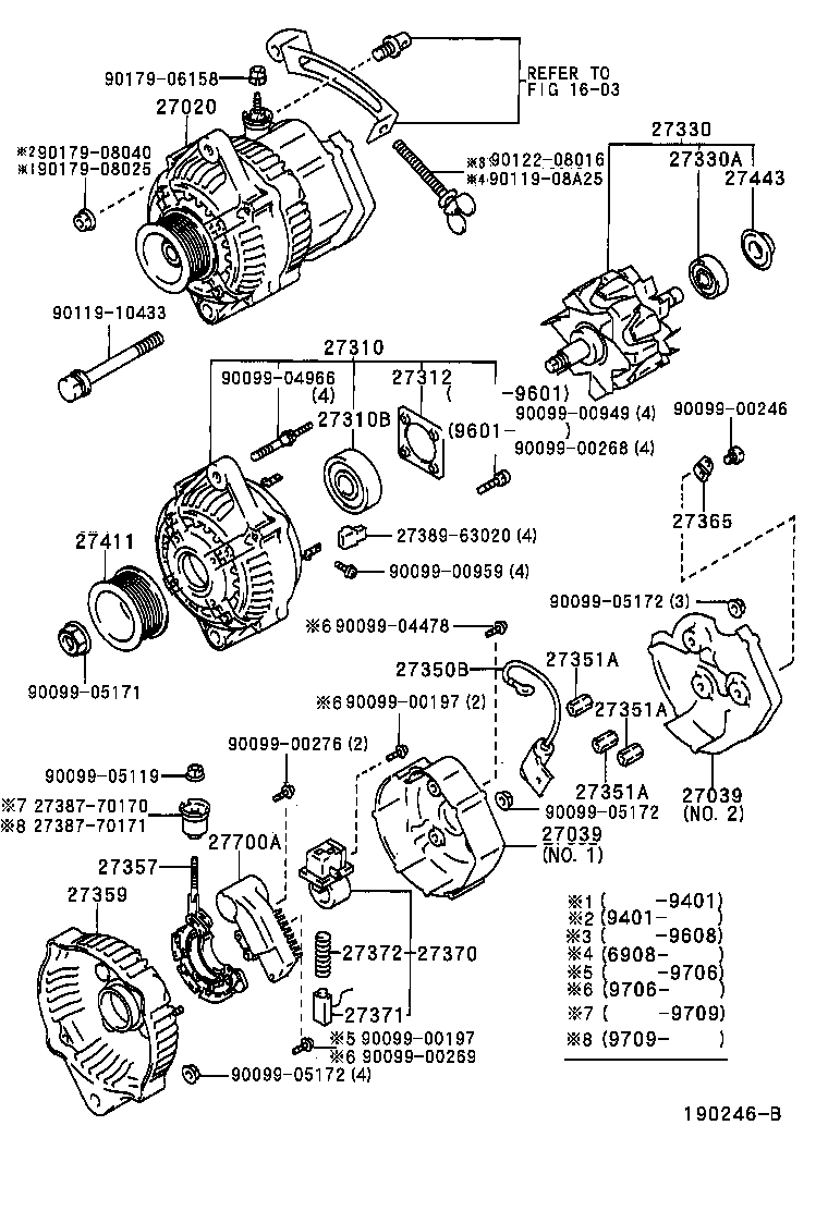 TOYOTA 27700 76020 - Jänniteensäädin inparts.fi