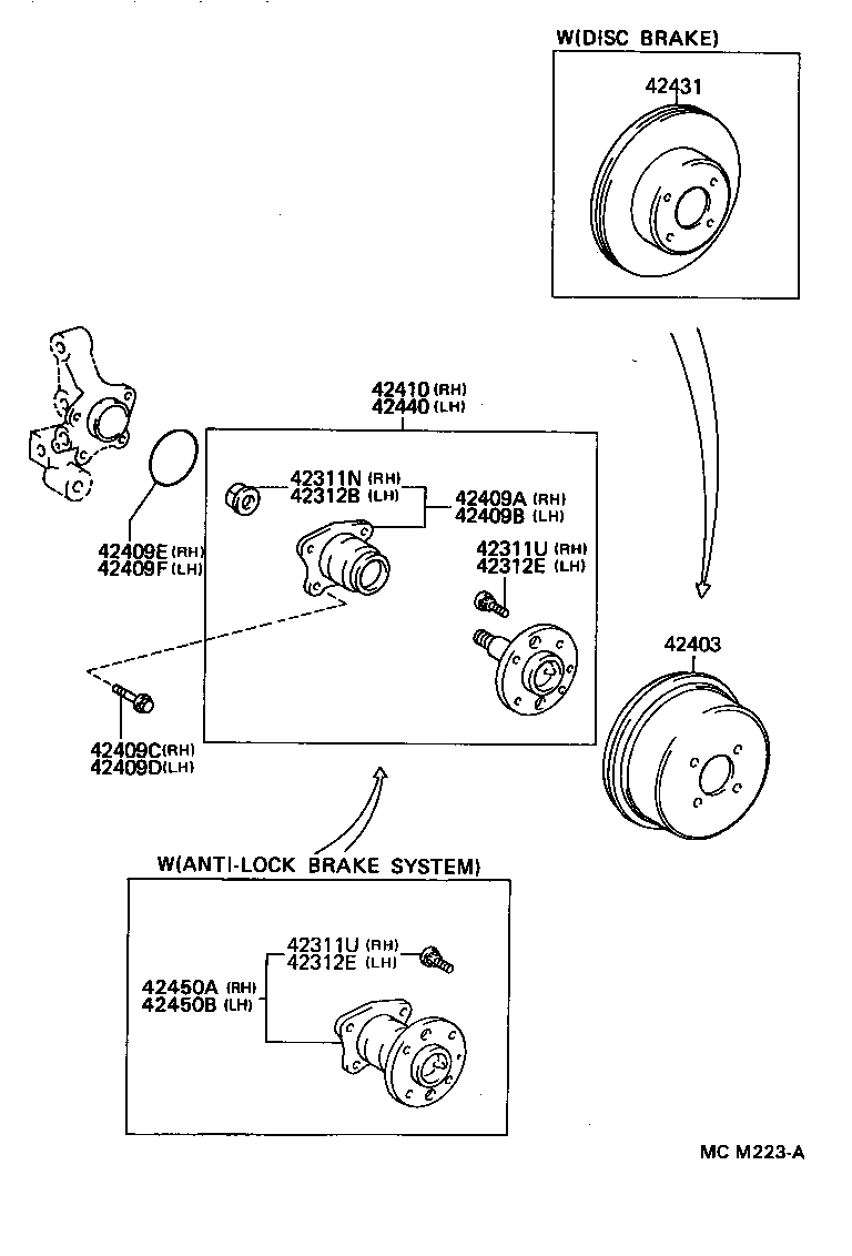 TOYOTA 4245012030 - Pyöränlaakerisarja inparts.fi