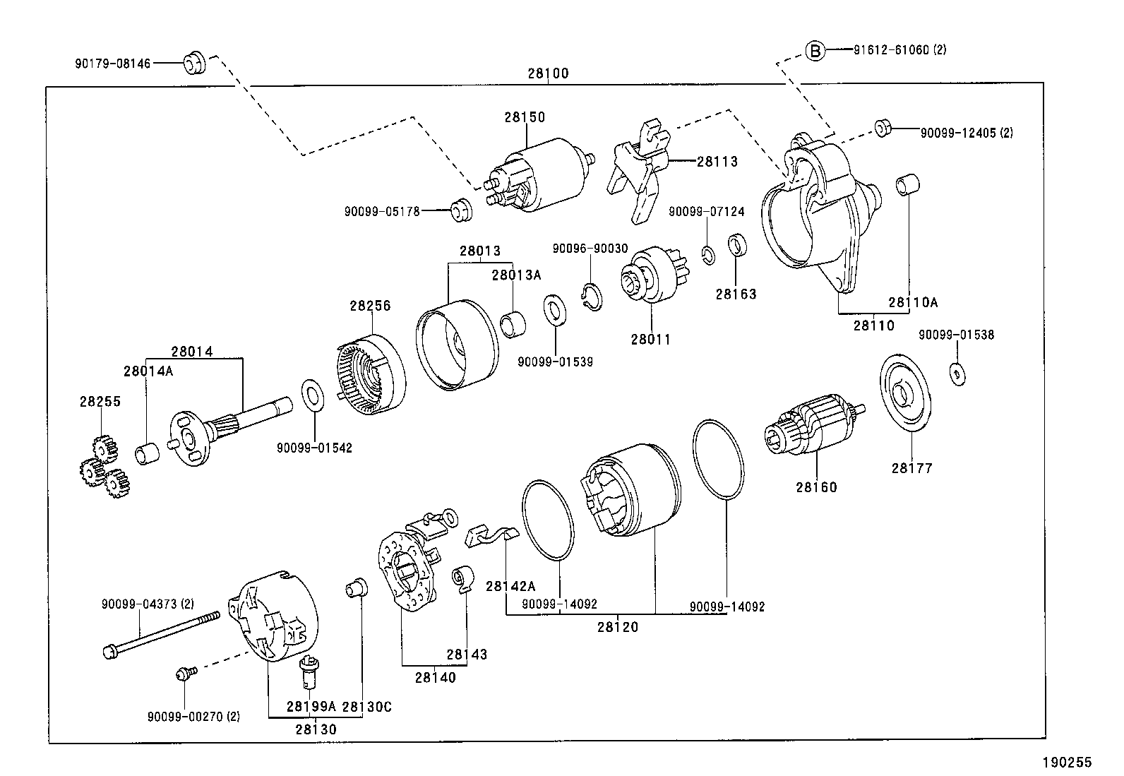 TOYOTA 28011 26042 - Hammaspyörä, käynnistys inparts.fi