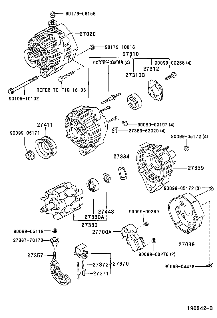 TOYOTA 27060-11270 - Laturi inparts.fi