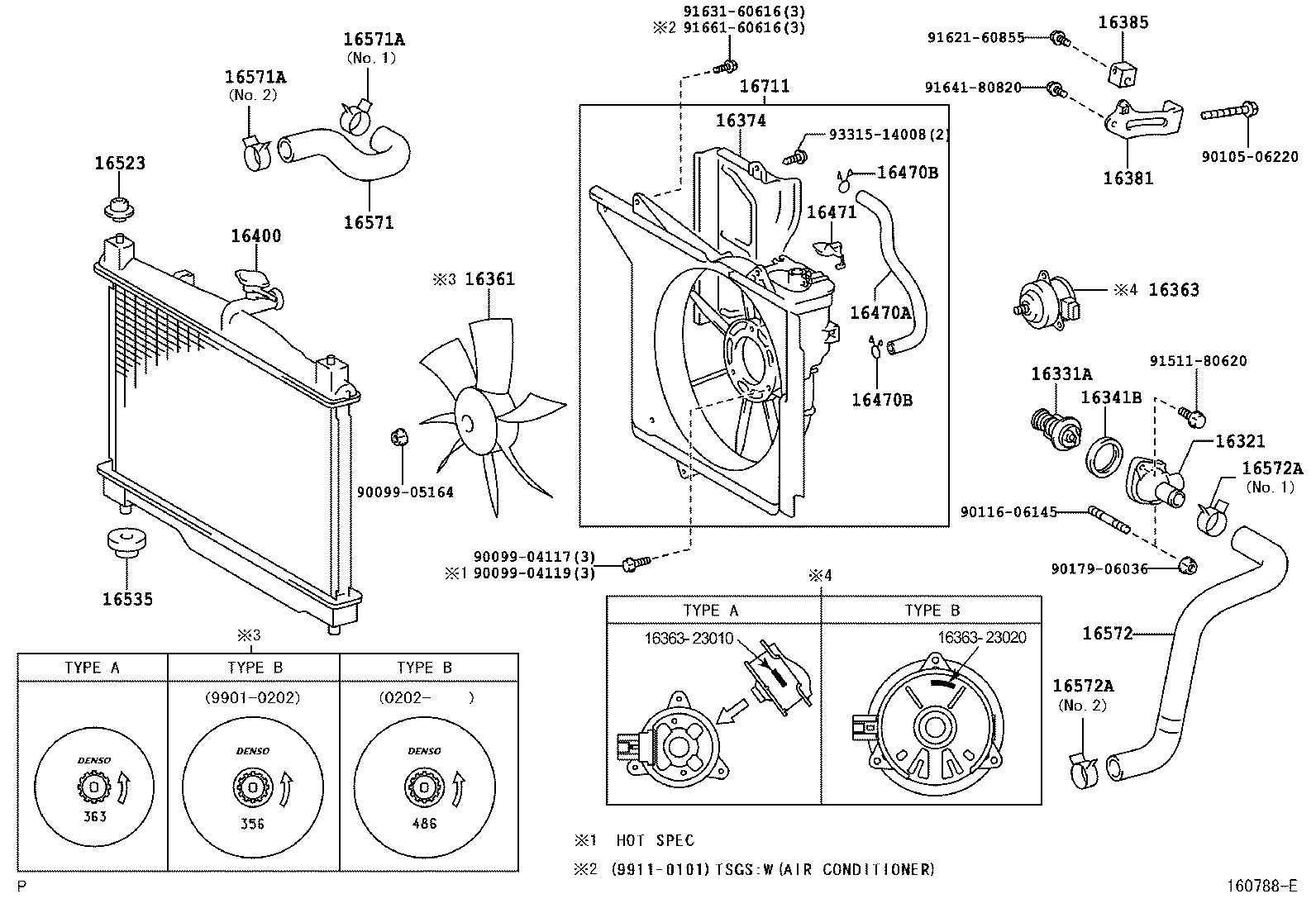 TOYOTA 16400-23100 - Jäähdytin,moottorin jäähdytys inparts.fi