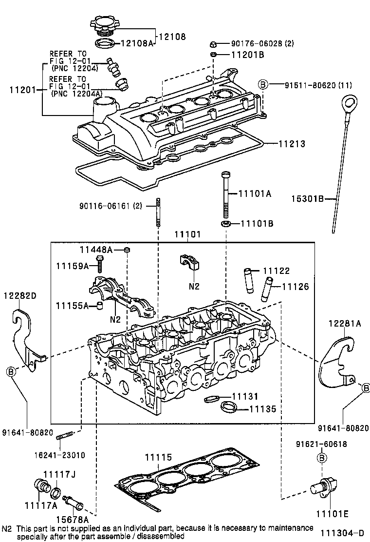 TOYOTA 11213-23020 - Tiiviste, venttiilikoppa inparts.fi