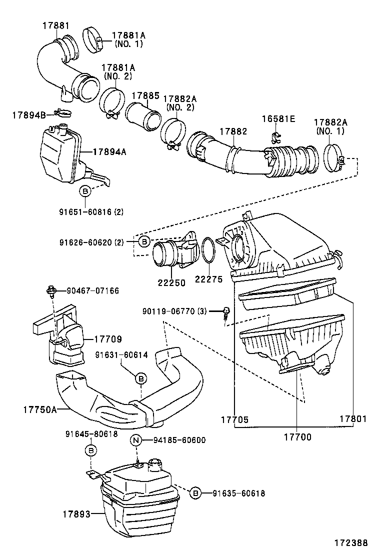 Opel 17801-64070 - Ilmansuodatin inparts.fi