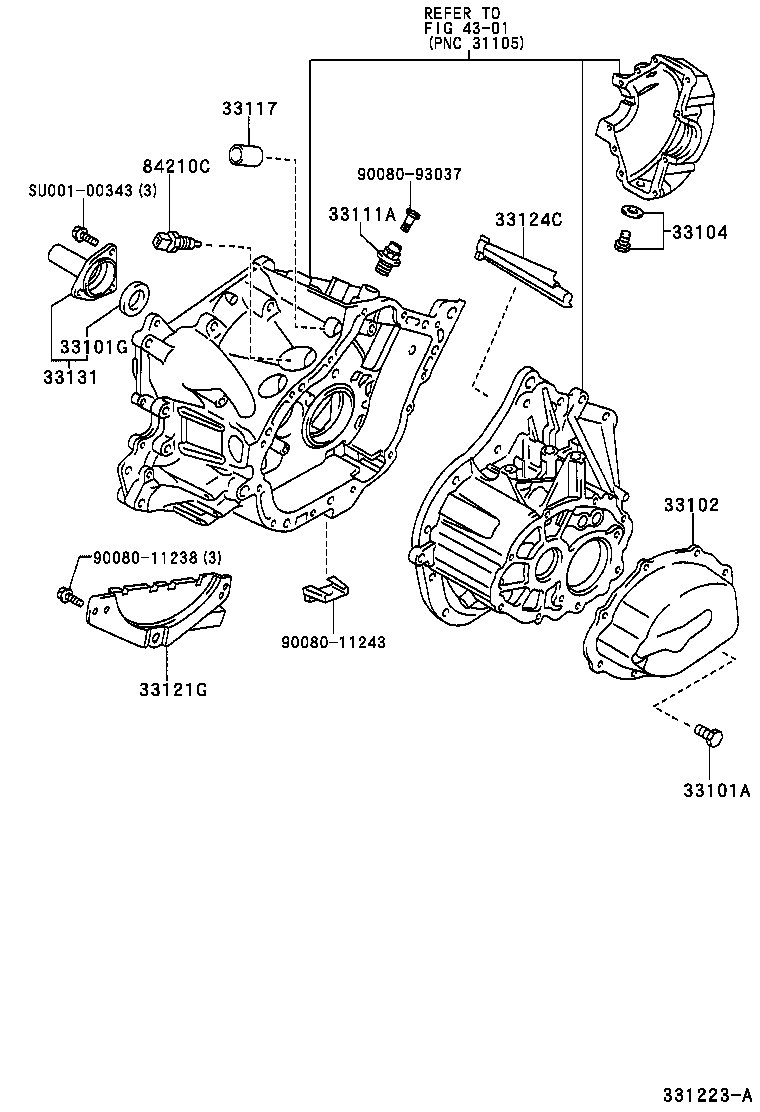 TOYOTA SU001 00467 - Kytkin, peruutusvalo inparts.fi