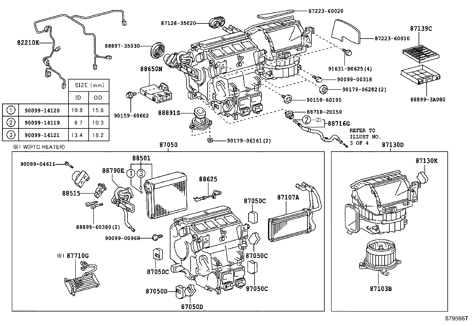 TOYOTA 90099-14121 - Tiivistysrengassarja inparts.fi