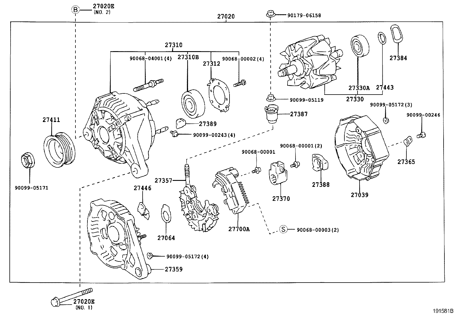 TOYOTA 27060-0D110 - Laturi inparts.fi