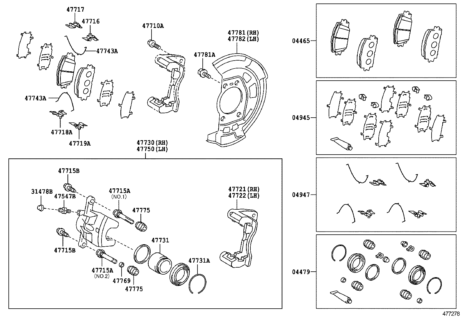 TOYOTA 04465-33120 - Jarrupala, levyjarru inparts.fi