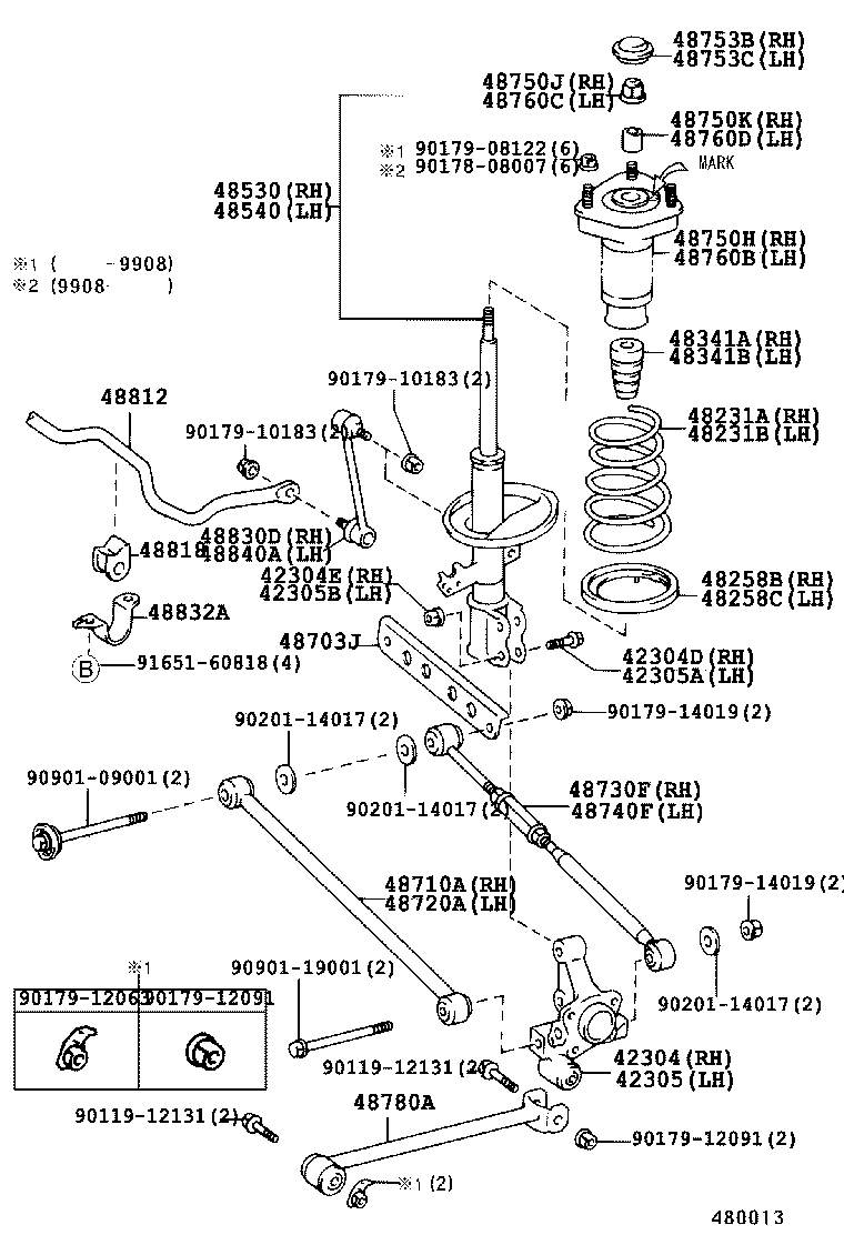 TOYOTA 48530-39356 - Iskunvaimennin inparts.fi