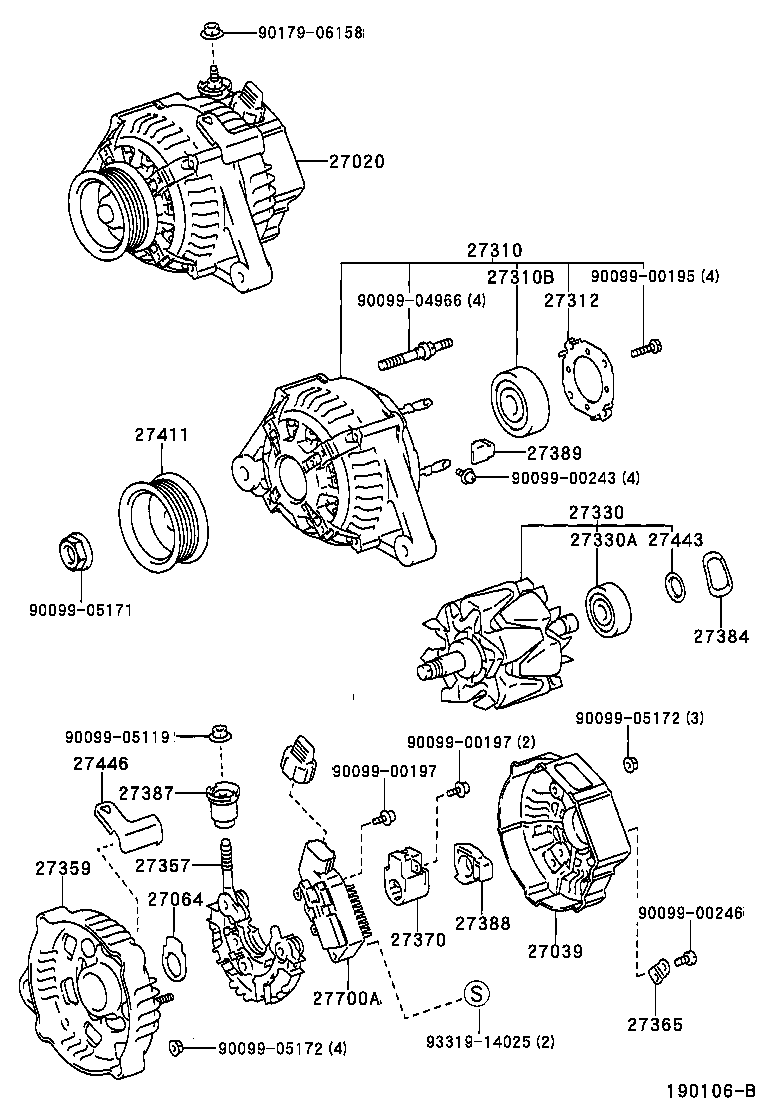 TOYOTA 27700 62010 - Jänniteensäädin inparts.fi