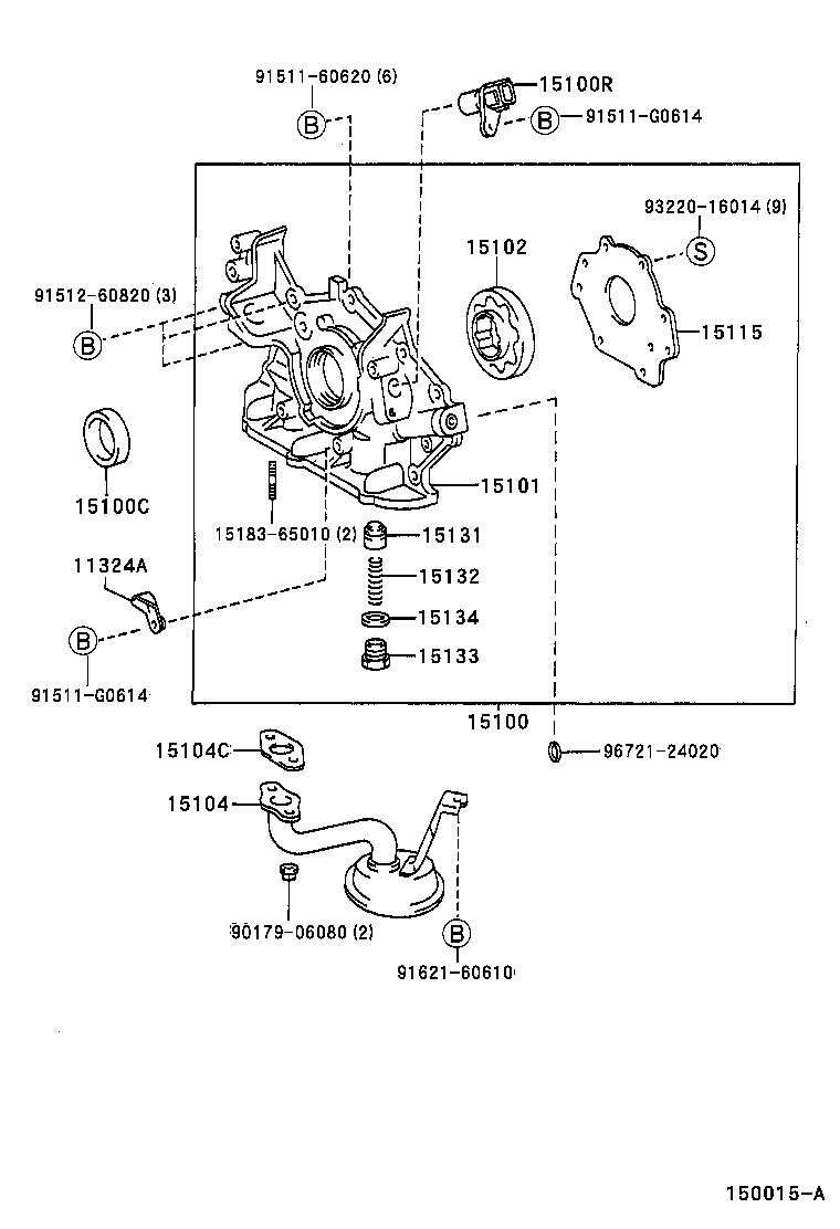 TOYOTA 90311-40022 - Akselitiiviste, kampiakseli inparts.fi