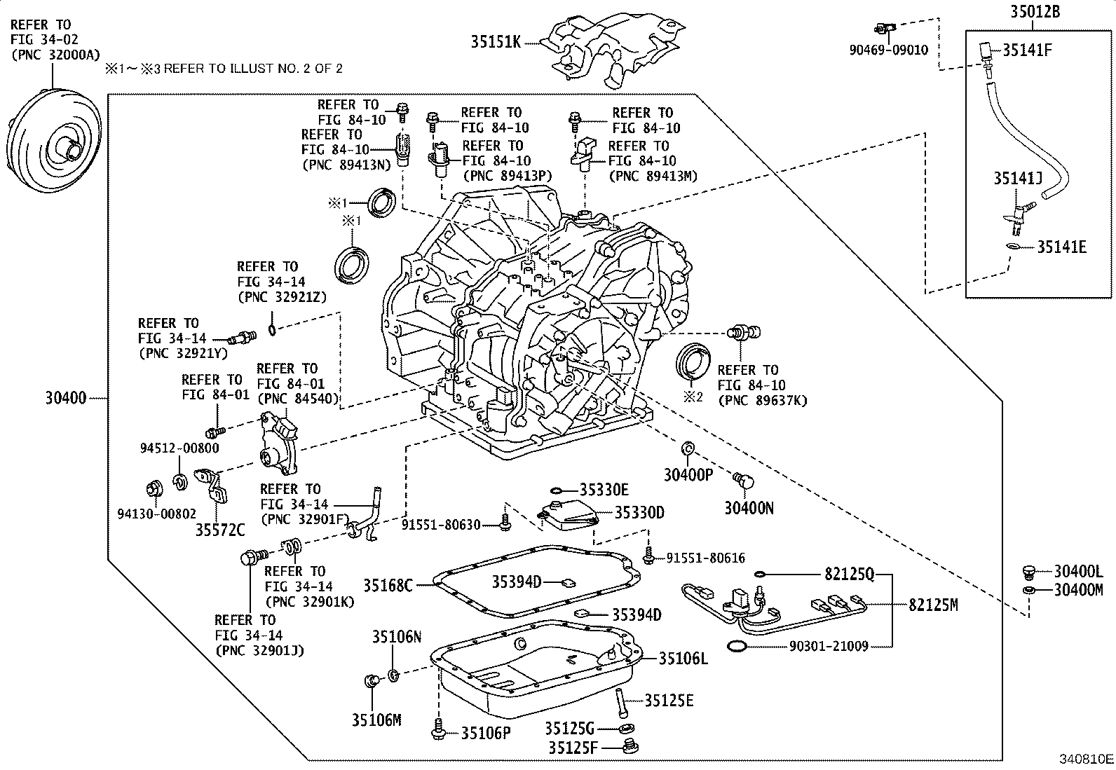 TOYOTA 3516828020 - Tarvikesarja, öljynvaihto-automaattivaihteisto inparts.fi