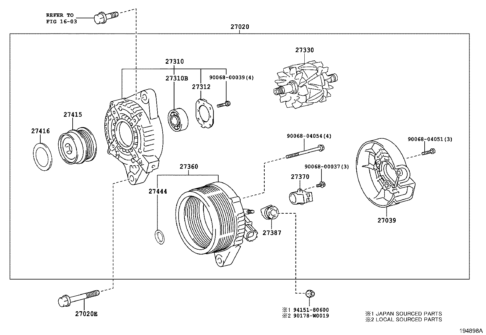 TOYOTA 9006810033 - Vetolaakeri, laturi inparts.fi