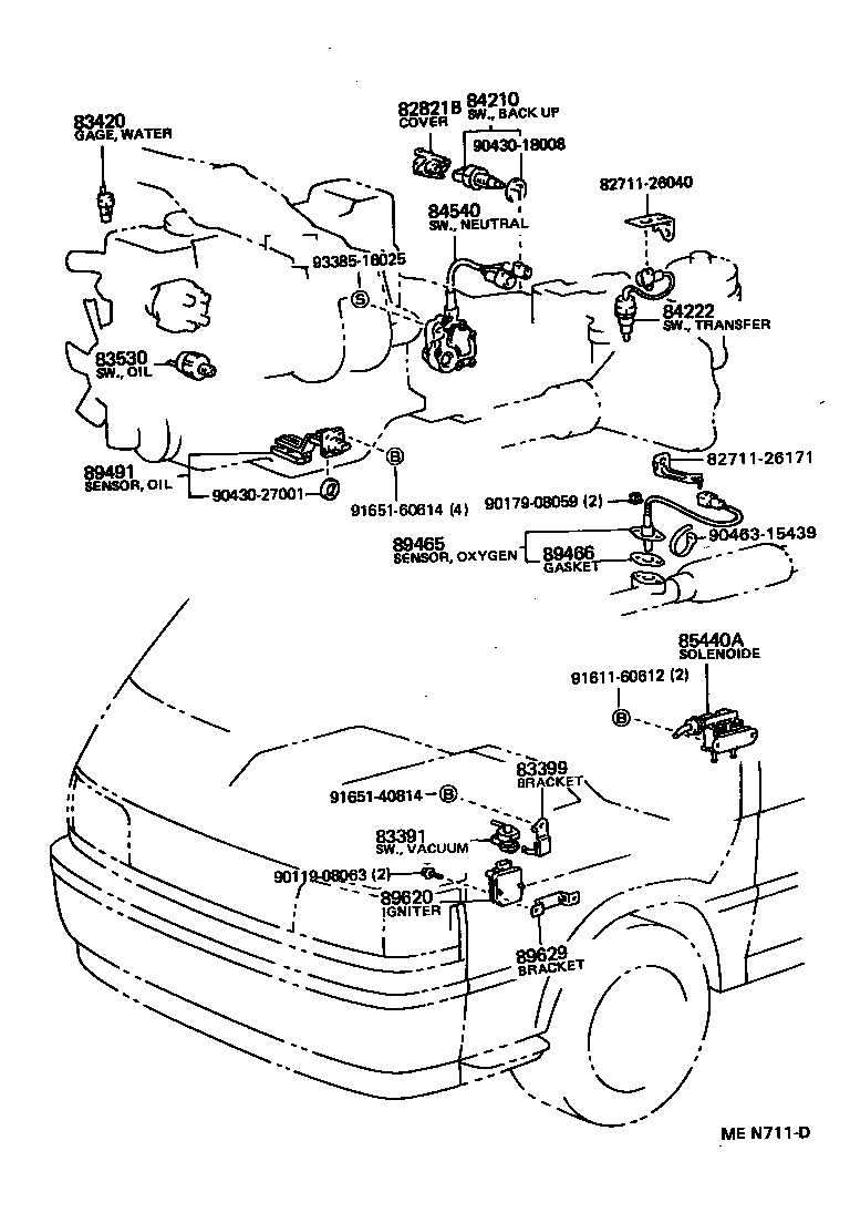 TOYOTA 89465 39226 - Lambdatunnistin inparts.fi