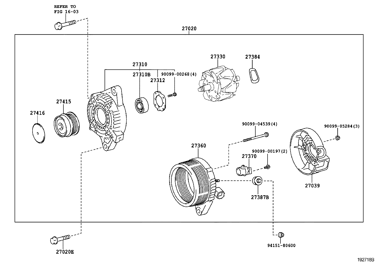 TOYOTA 27060-37011 - Laturi inparts.fi