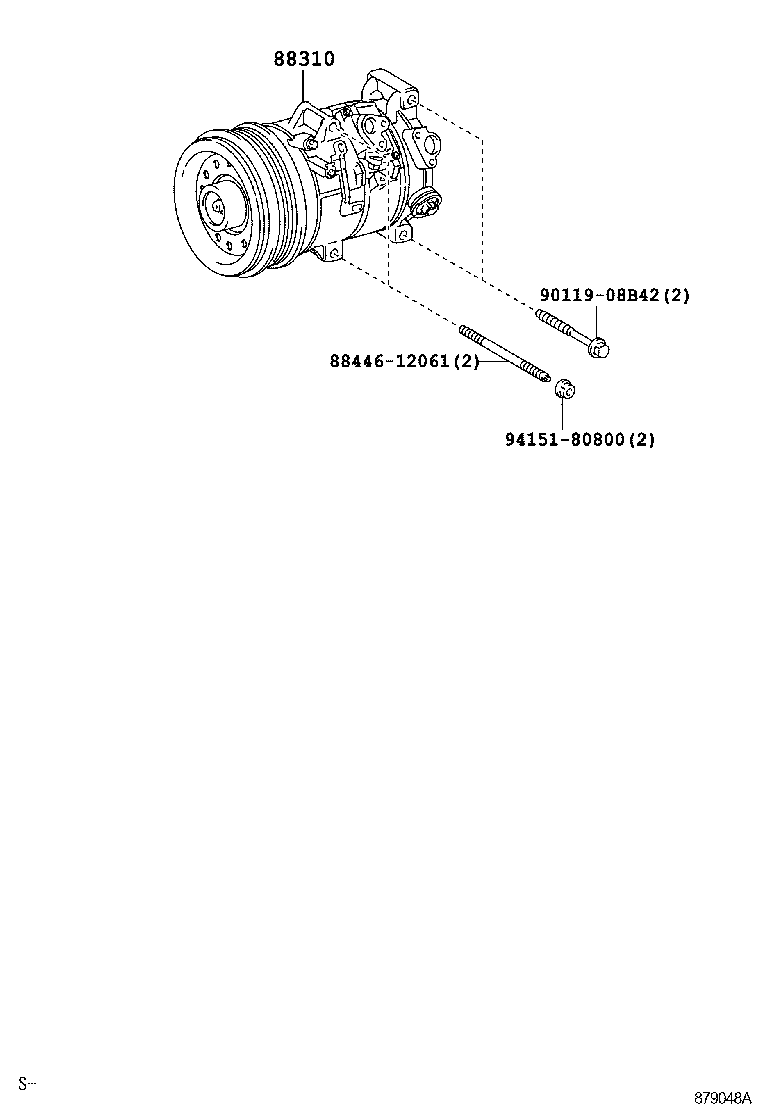 TOYOTA 88310-1A660 - Kompressori, ilmastointilaite inparts.fi