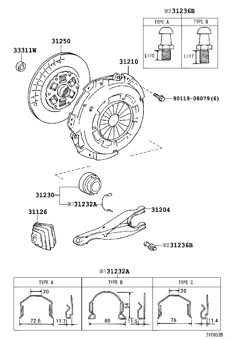 TOYOTA 31250-35410 - Kytkinlevy inparts.fi