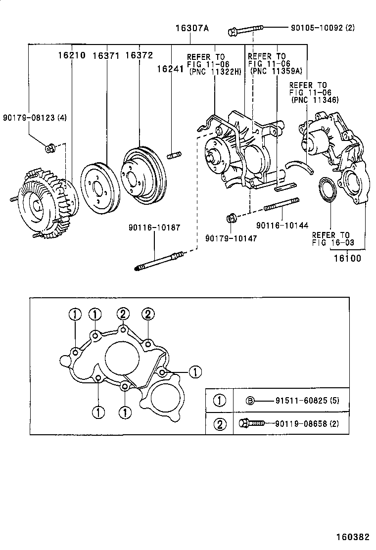 Suzuki 1610069225 - Vesipumppu inparts.fi