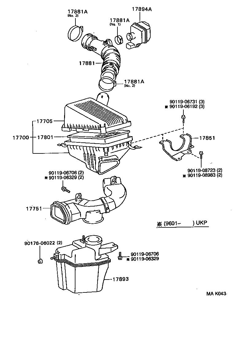 Suzuki 1780102040 - Ilmansuodatin inparts.fi