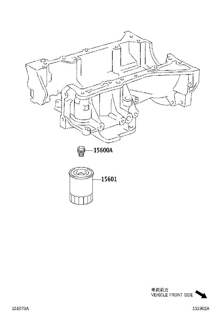 TOYOTA 90915CA001 - Öljynsuodatin inparts.fi