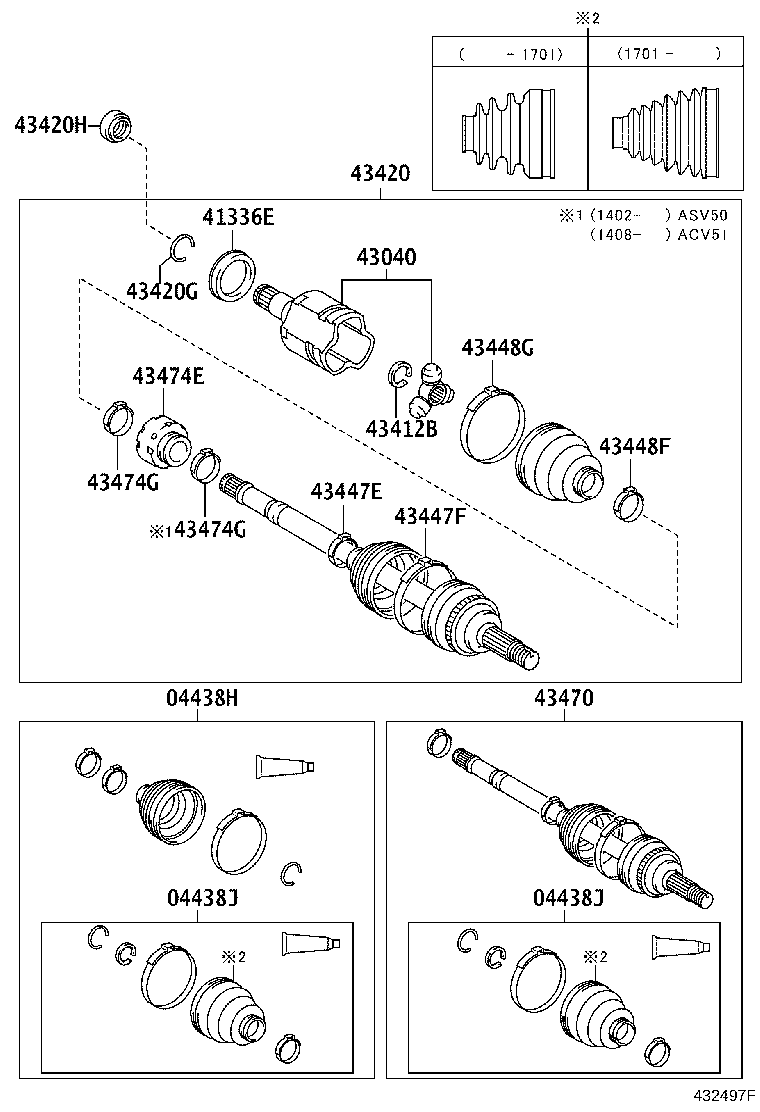 TOYOTA 43470-8Z016 - Nivelsarja, vetoakseli inparts.fi