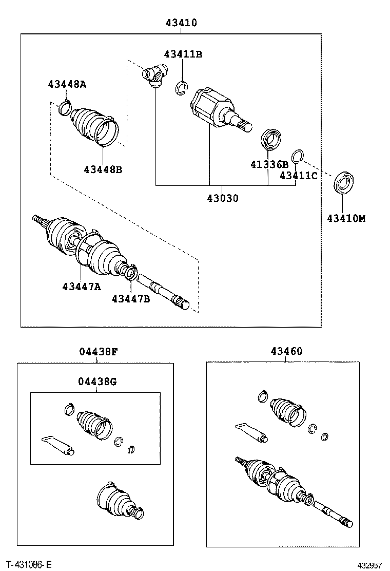 TOYOTA 0442760080 - Paljekumi, vetoakseli inparts.fi