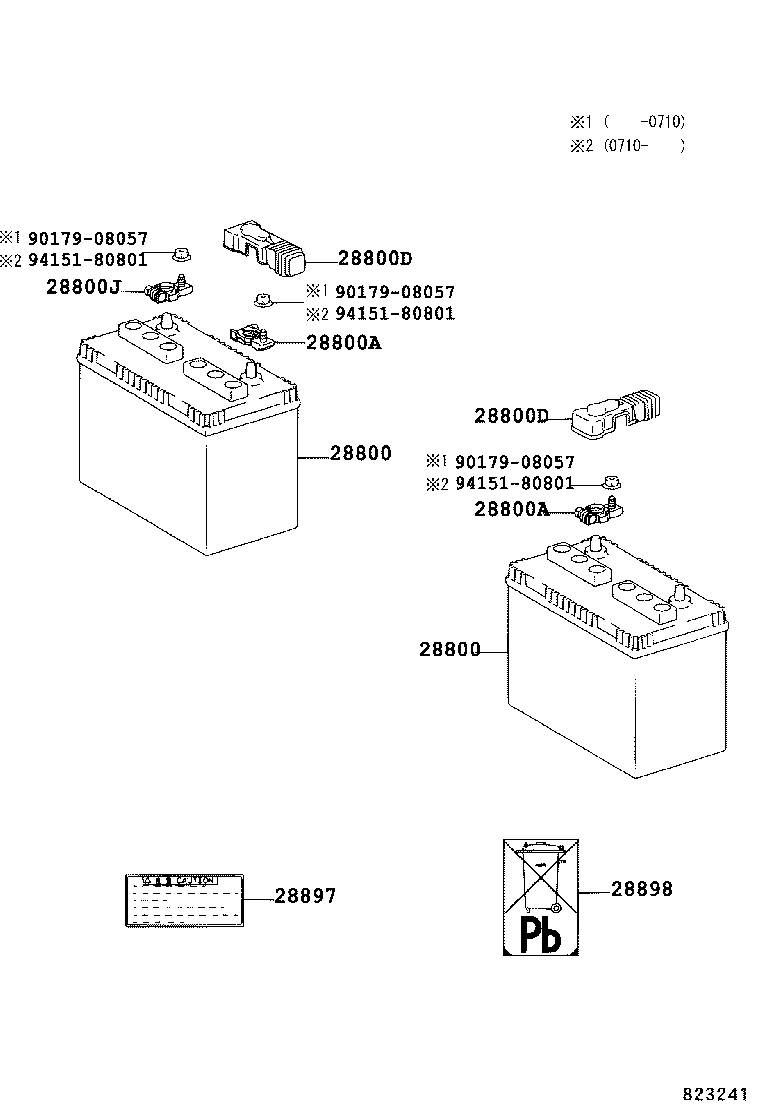 TOYOTA 28800-17131 - Käynnistysakku inparts.fi