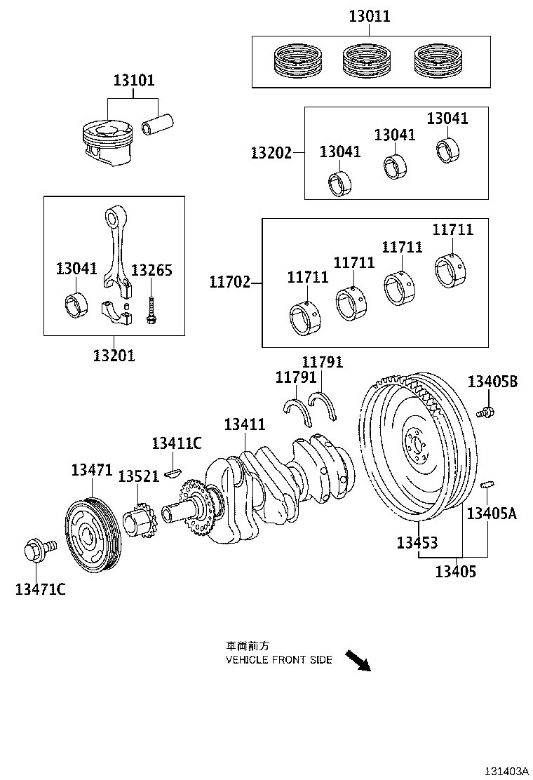 CITROËN 13521-40020 - Jakoketjusarja inparts.fi