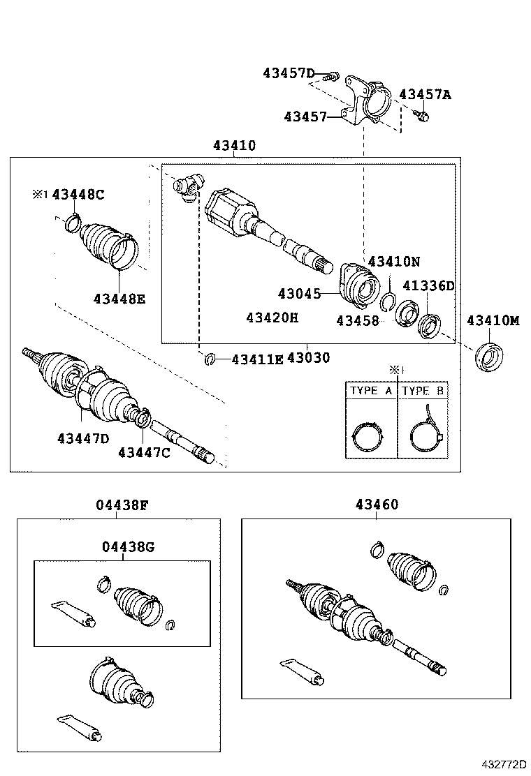 TOYOTA 0442748170 - Paljekumi, vetoakseli inparts.fi