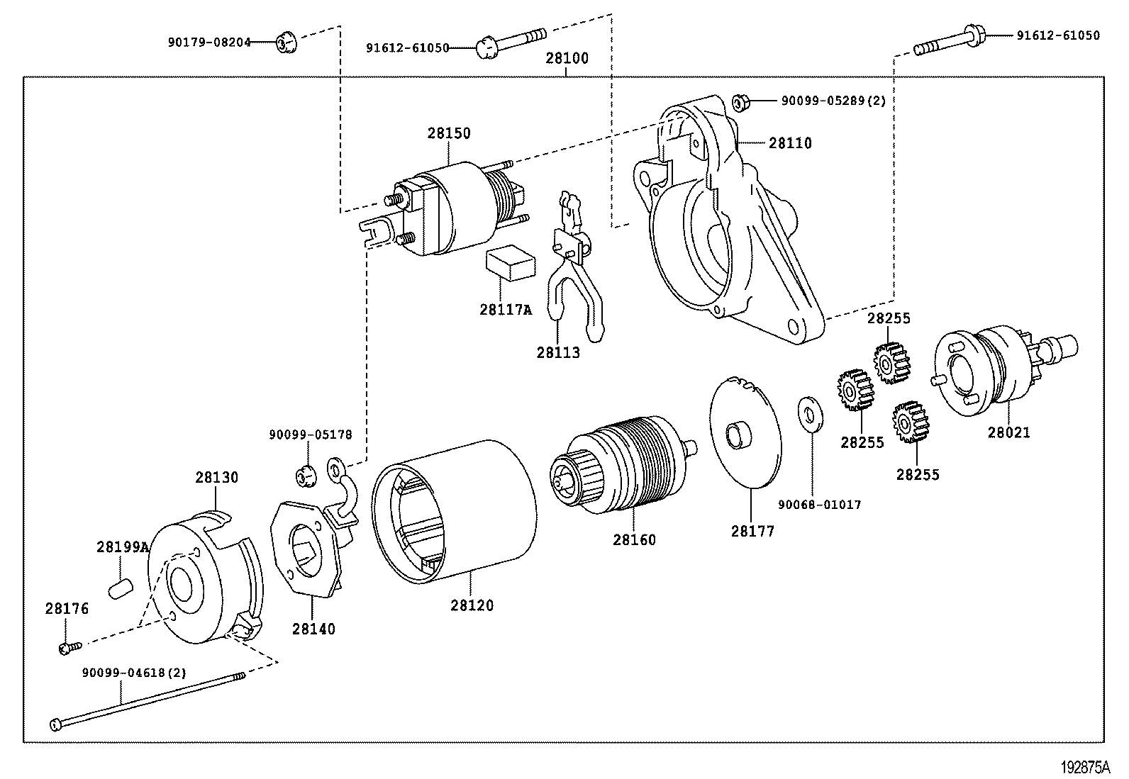 TOYOTA 281000J050 - Käynnistinmoottori inparts.fi