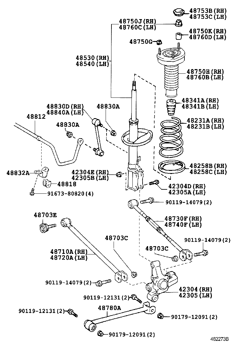 TOYOTA 48760-33080 - Iskunvaimentimen hela inparts.fi