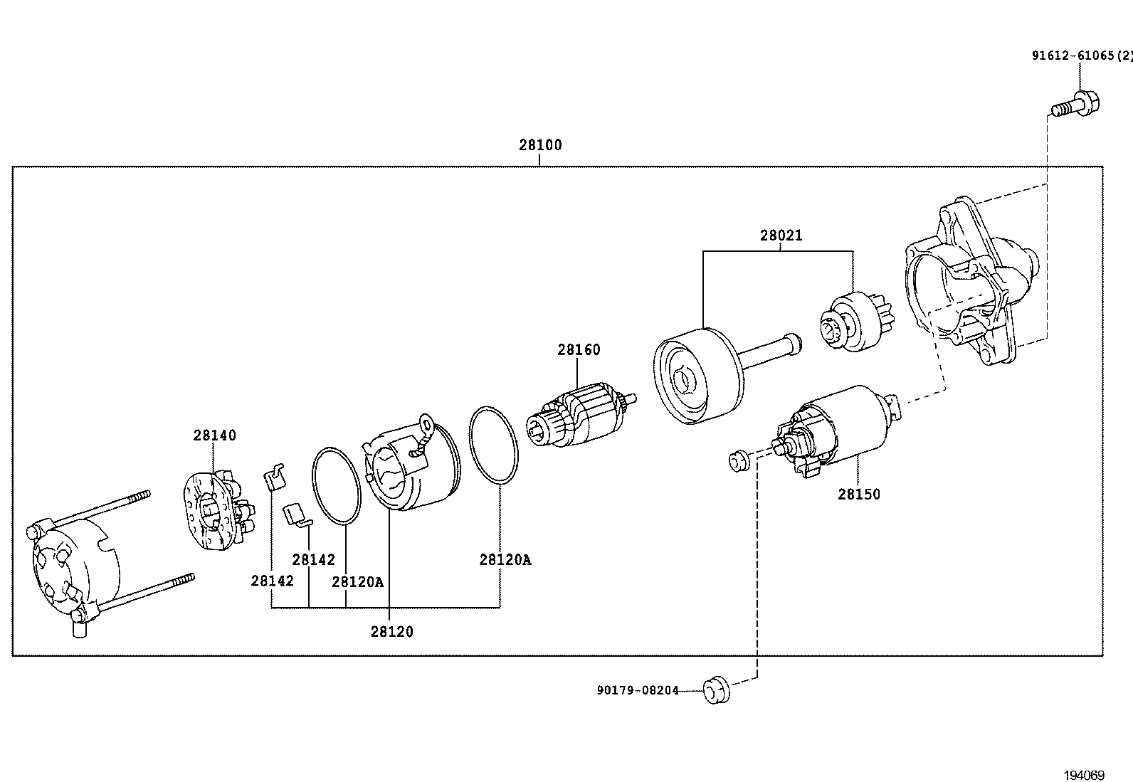 TOYOTA 28142-70020 - Käynnistinmoottorin hiilet inparts.fi