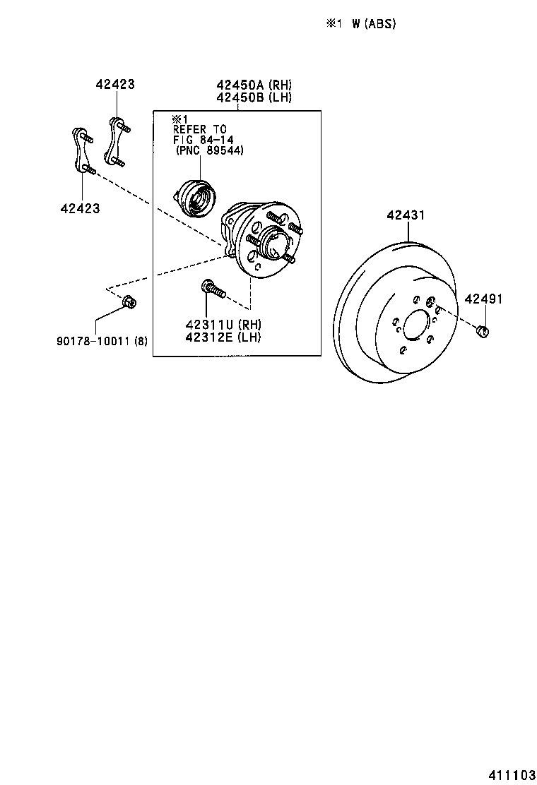 TOYOTA 4245028010 - Pyöränlaakerisarja inparts.fi