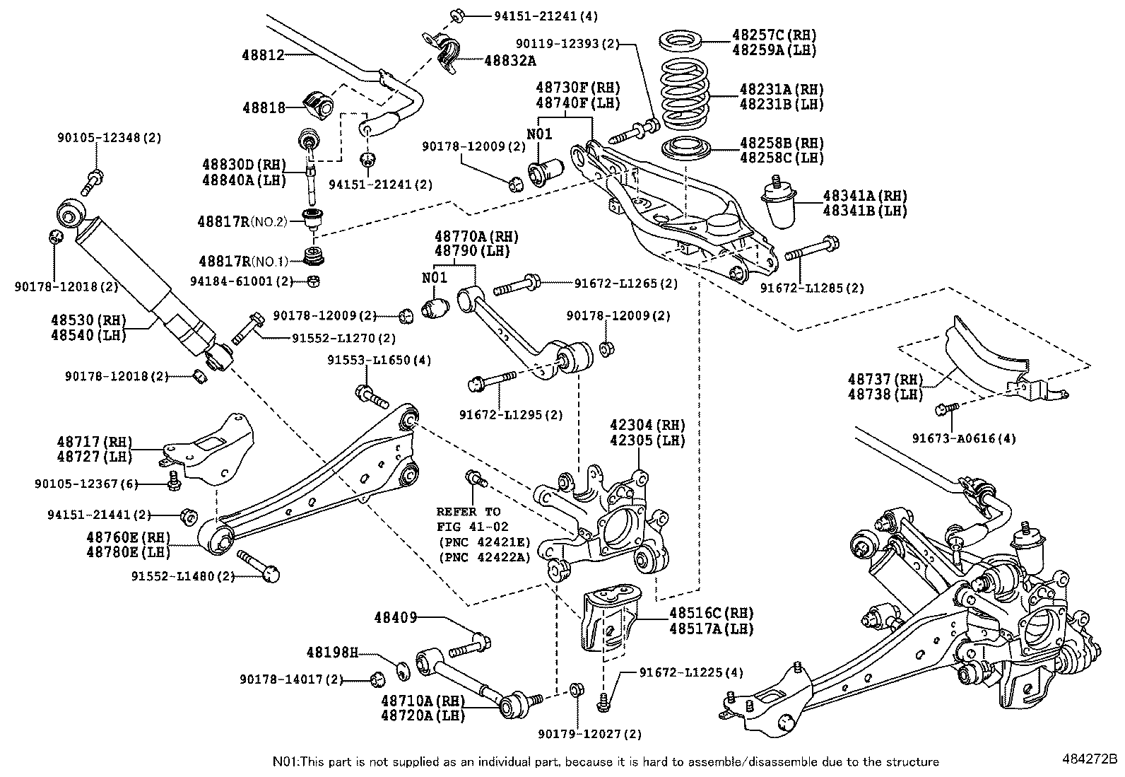 Opel 48830-42022 - Tanko, kallistuksenvaimennin inparts.fi