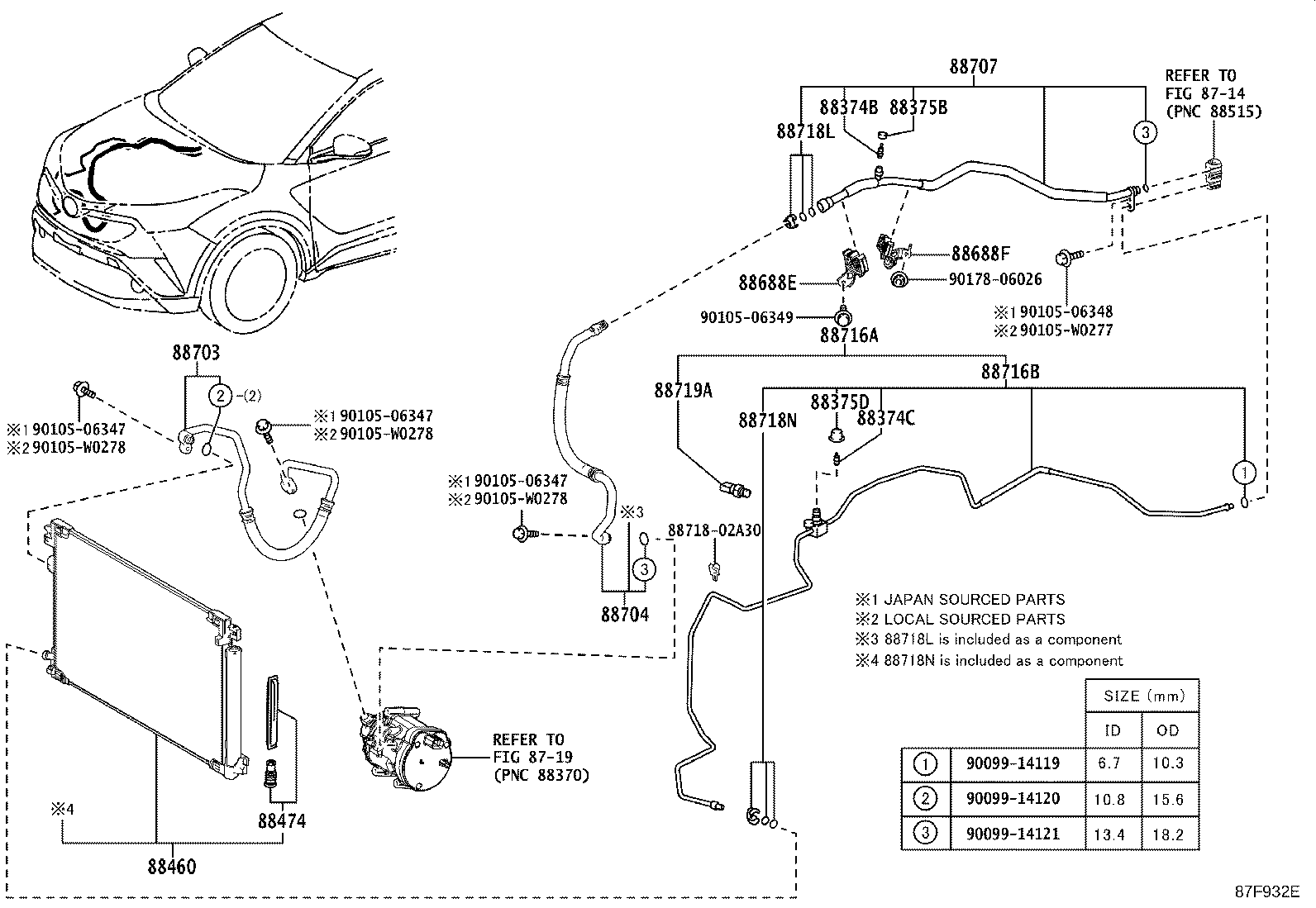 TOYOTA 8847412020 - Kuivain, ilmastointilaite inparts.fi