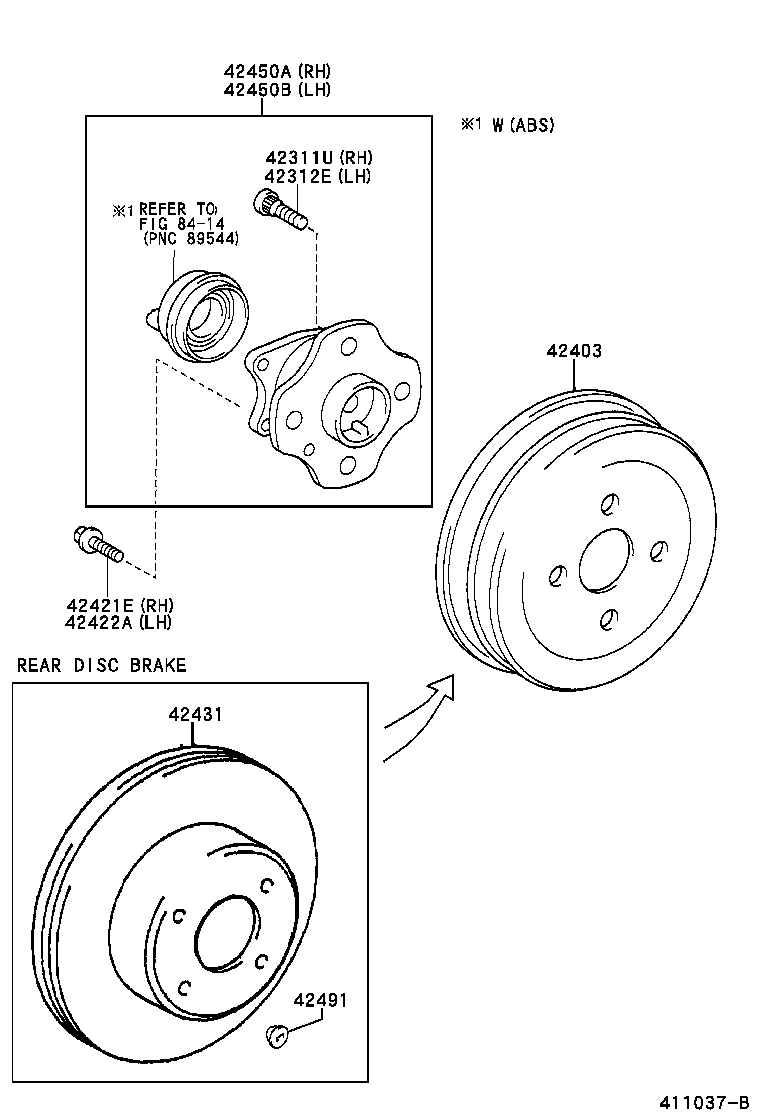 TOYOTA 4243152020 - Jarrurumpu inparts.fi