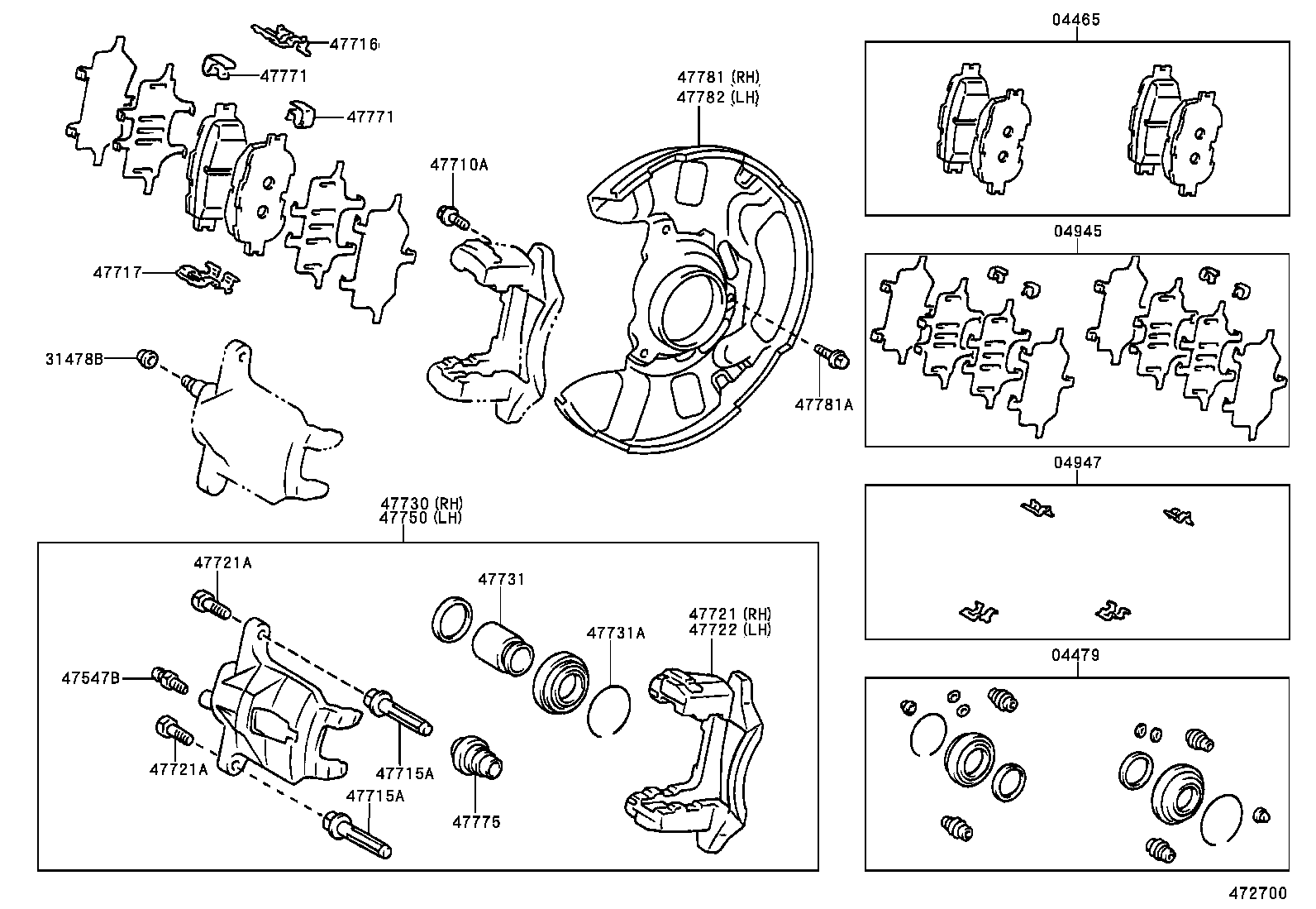 TOYOTA 04465-2B040 - Jarrupala, levyjarru inparts.fi