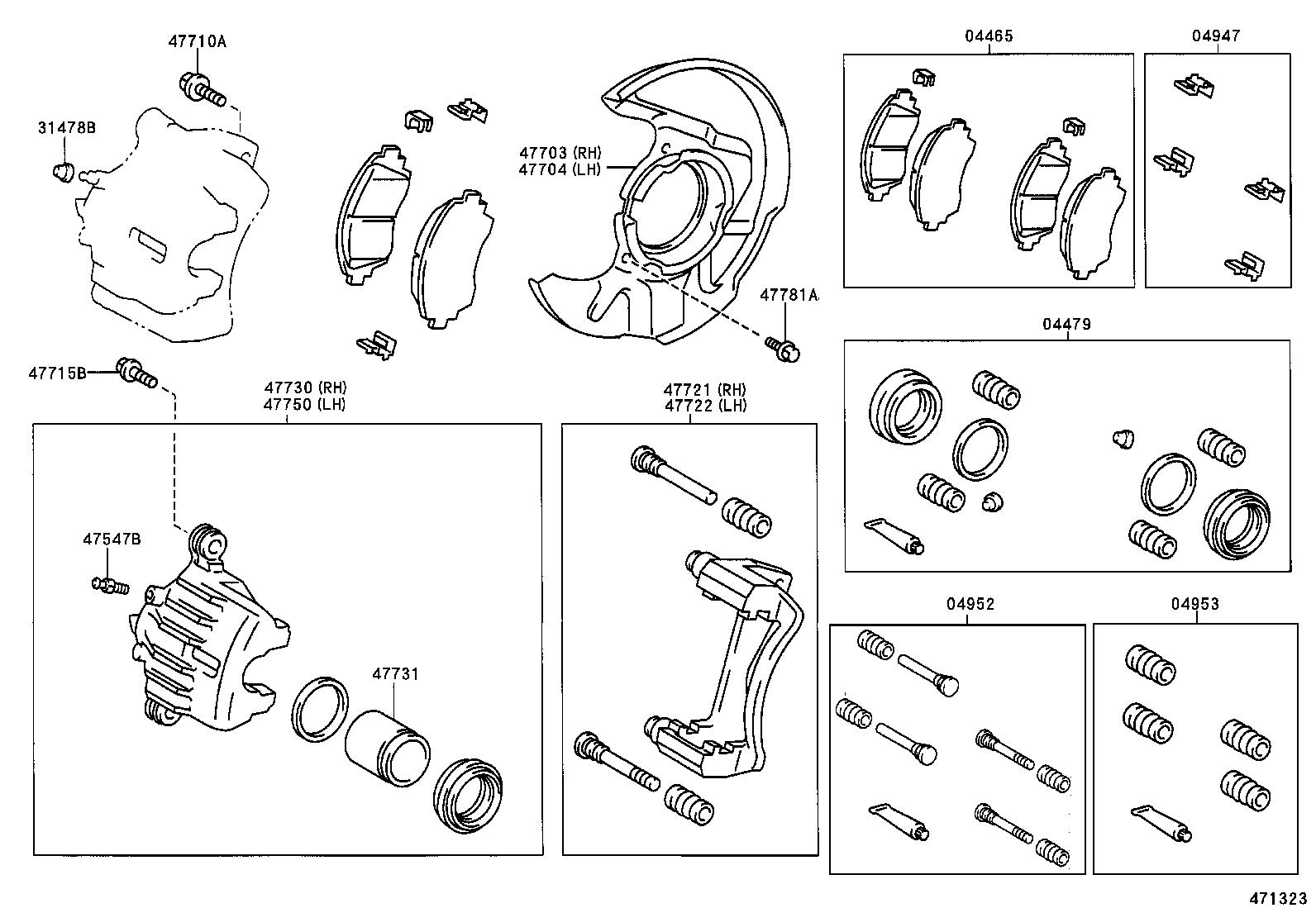 TOYOTA 04465-02030 - Jarrupala, levyjarru inparts.fi