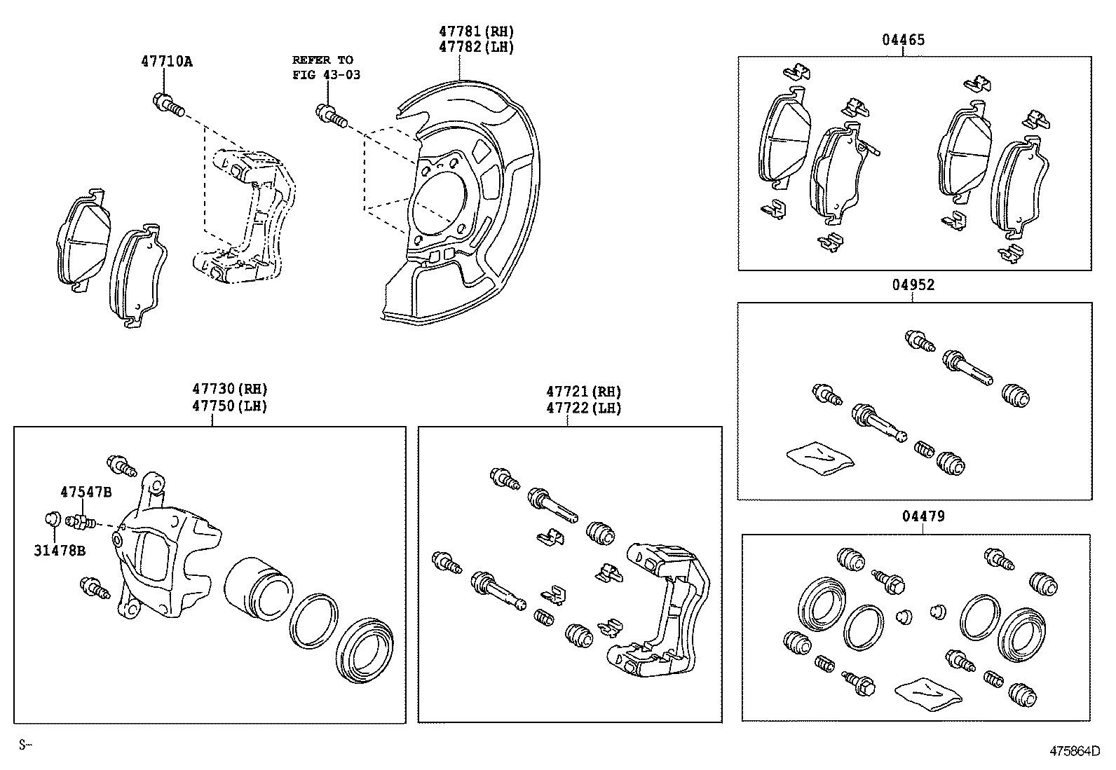 TOYOTA 04465-02190 - Jarrupala, levyjarru inparts.fi