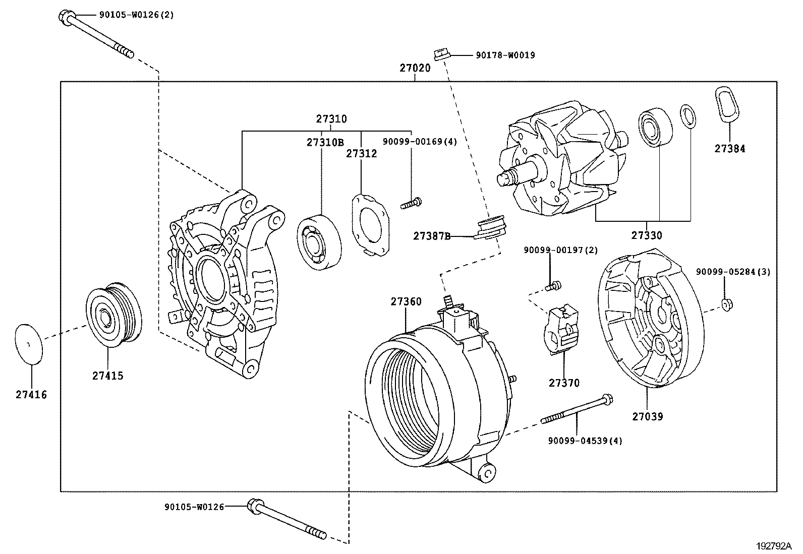 TOYOTA 270600R011 - Laturi inparts.fi