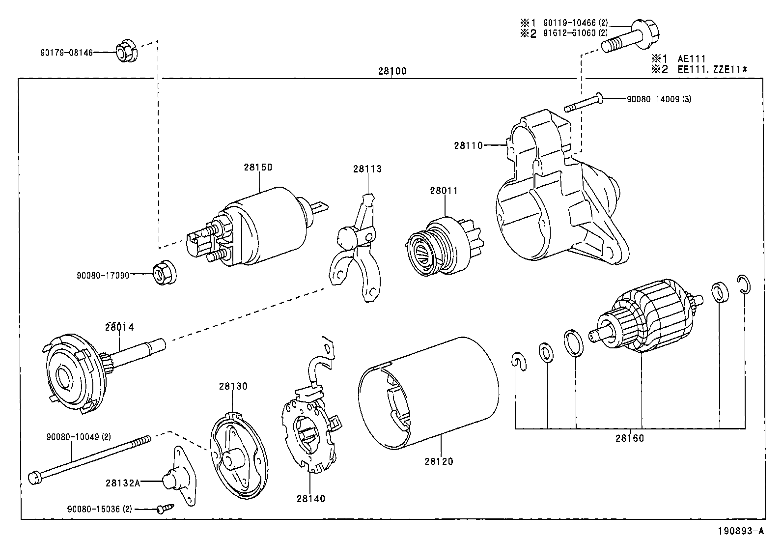 TOYOTA 28113-0D030 - Käynnistysvipu, käynnistin inparts.fi