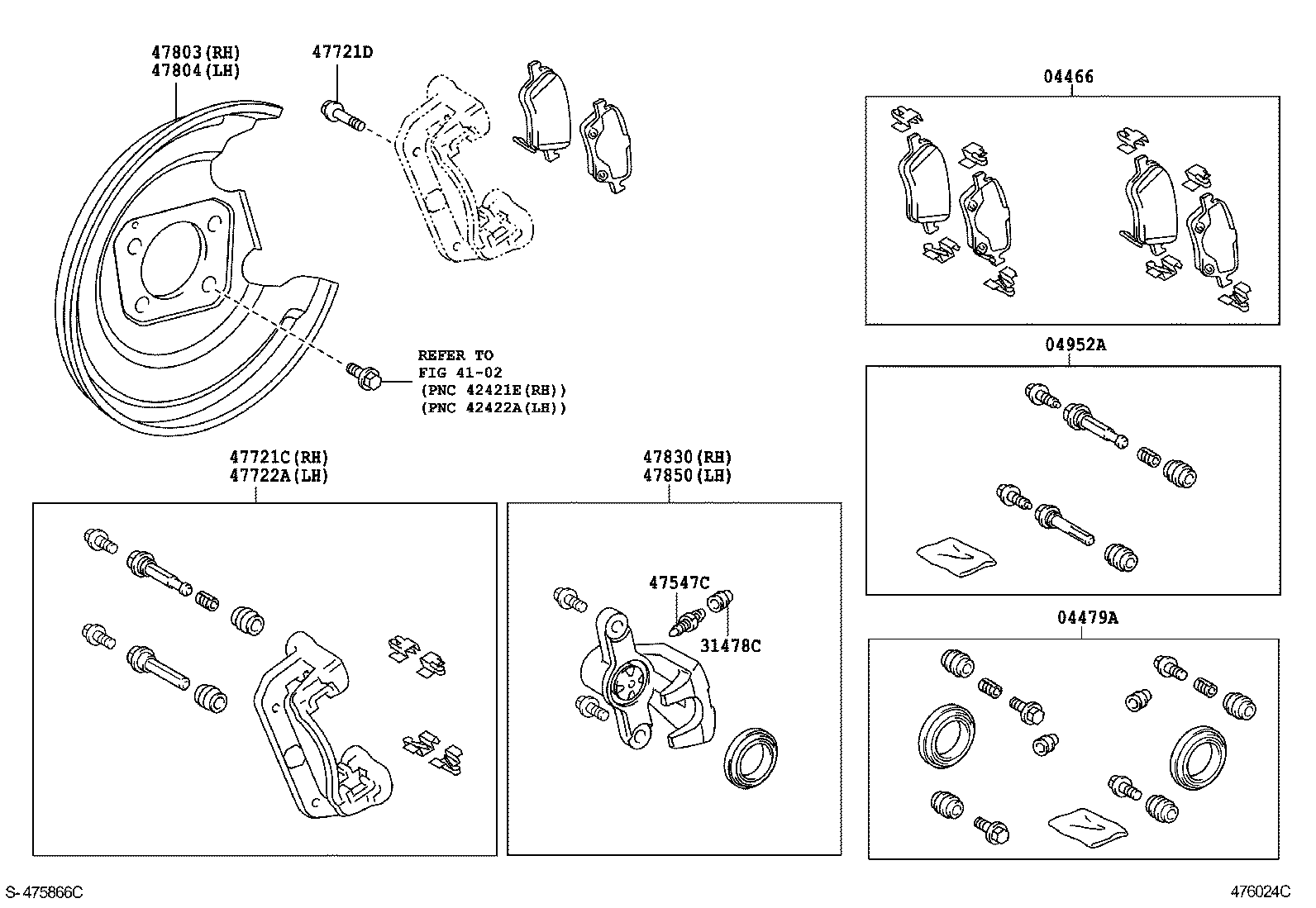 TOYOTA 04466-02181 - Jarrupala, levyjarru inparts.fi