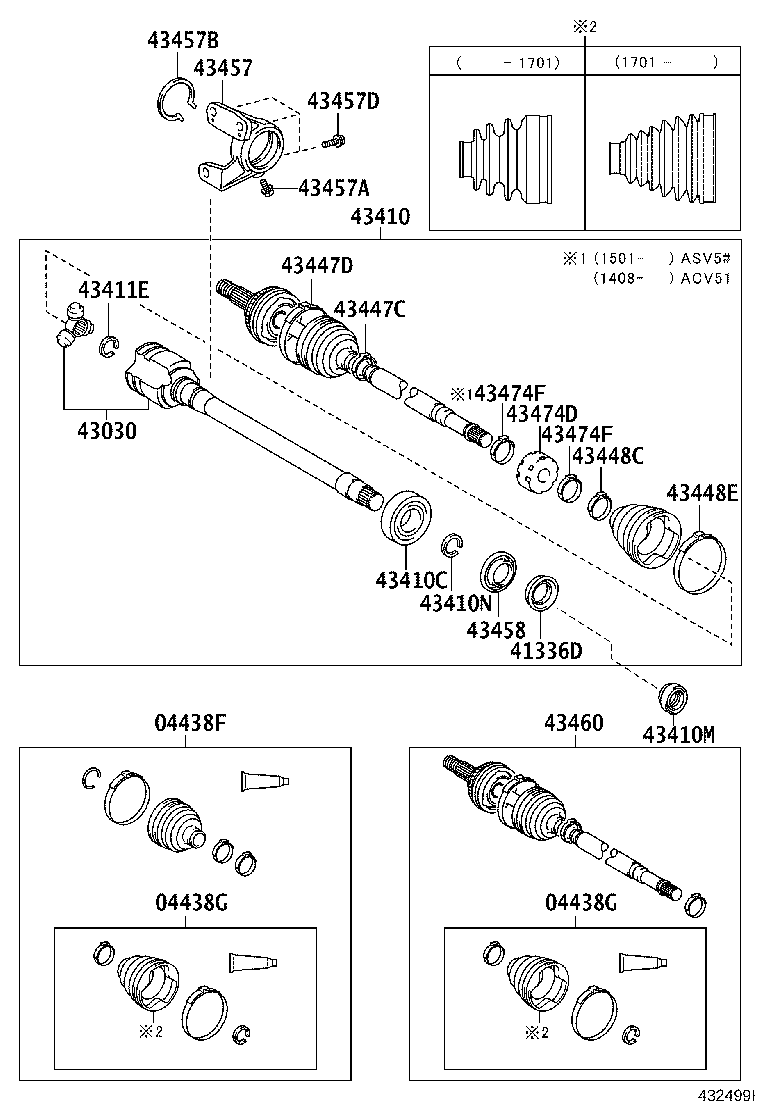 TOYOTA 04427-0R090 - Paljekumi, vetoakseli inparts.fi