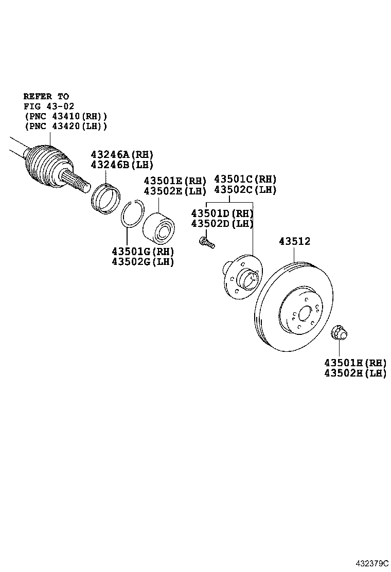 TOYOTA 43512-33140 - Jarrulevy inparts.fi