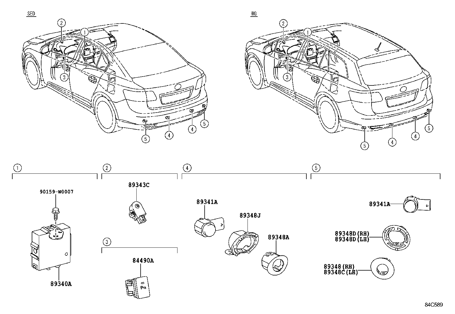 TOYOTA 8934105010A0 - Sensori, pysäköintitutka inparts.fi