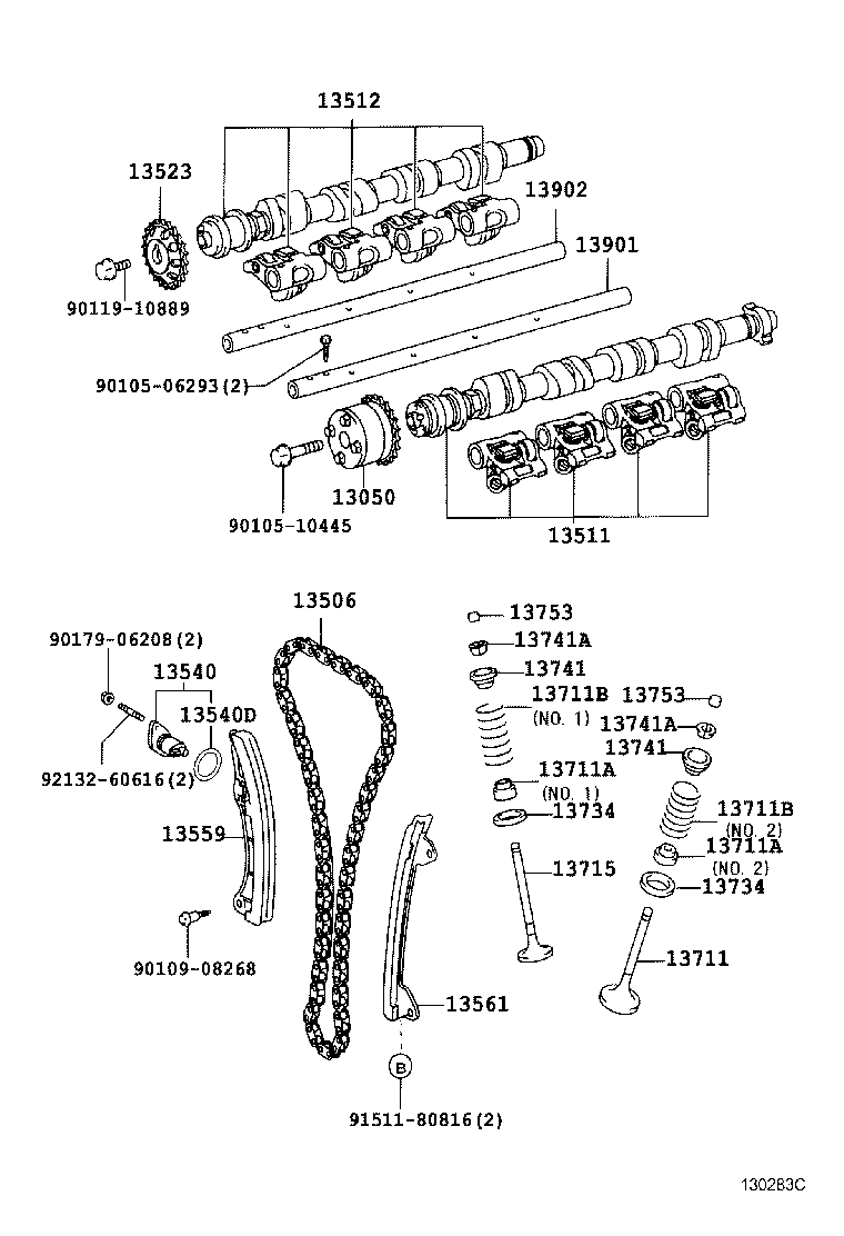 CITROËN 13523-22020 - Jakoketjusarja inparts.fi