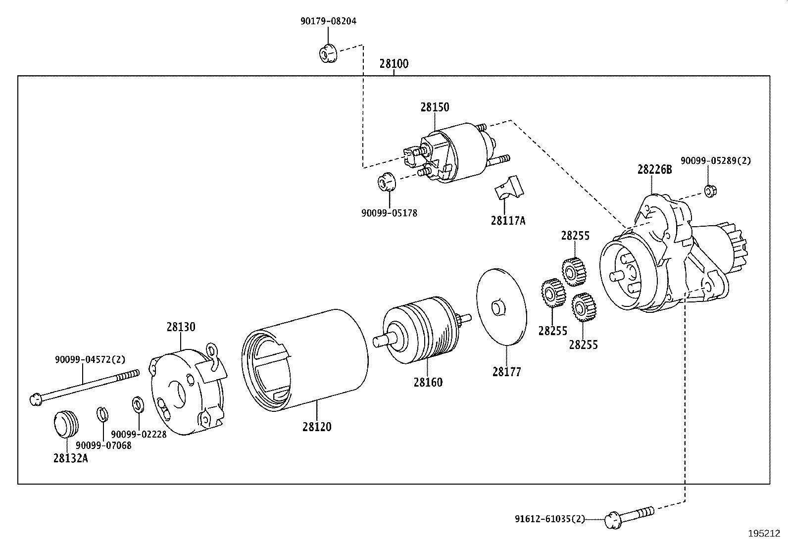 TOYOTA 2810020021 - Käynnistinmoottori inparts.fi