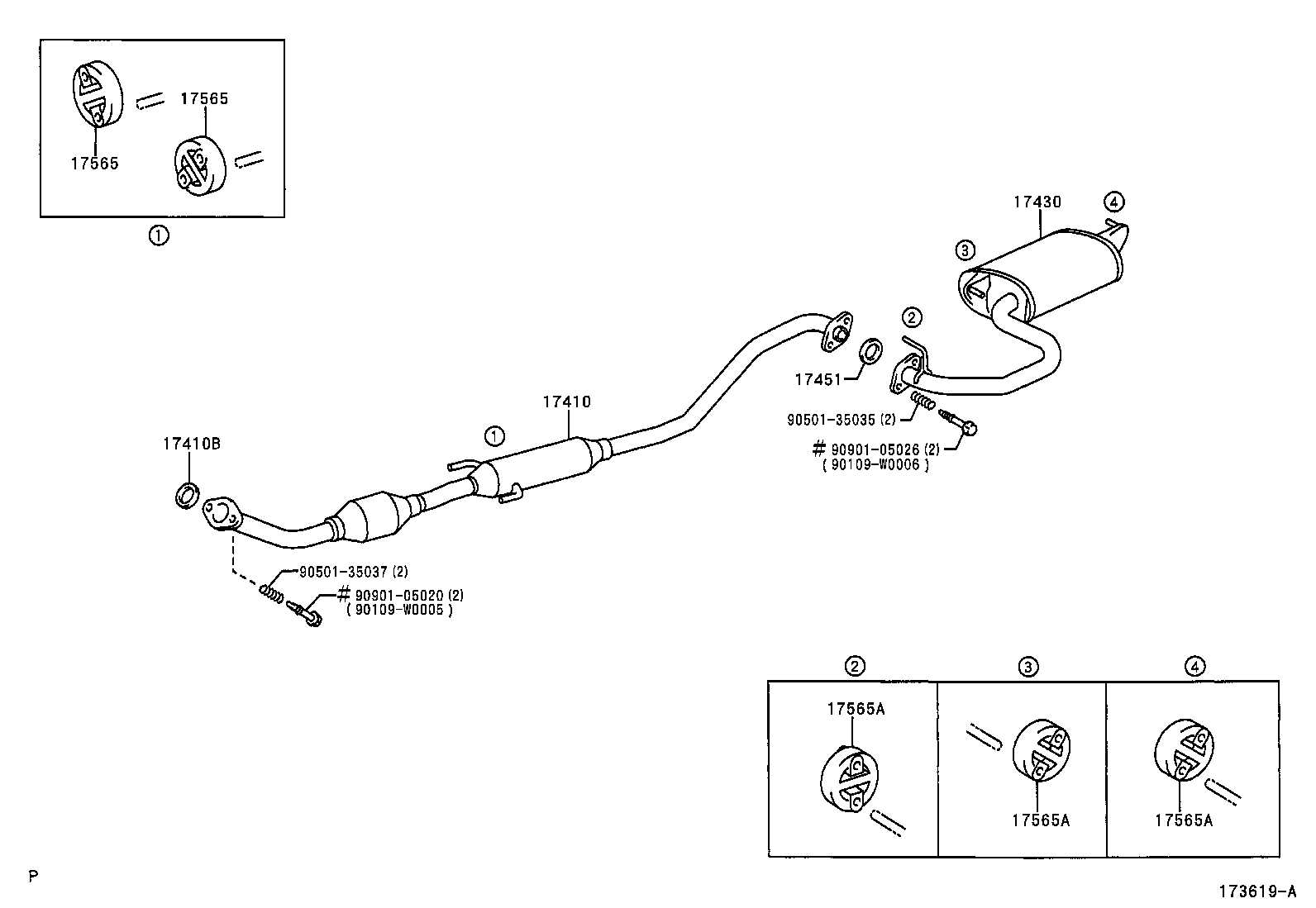 TOYOTA 174100R020 - Katalysaattori inparts.fi